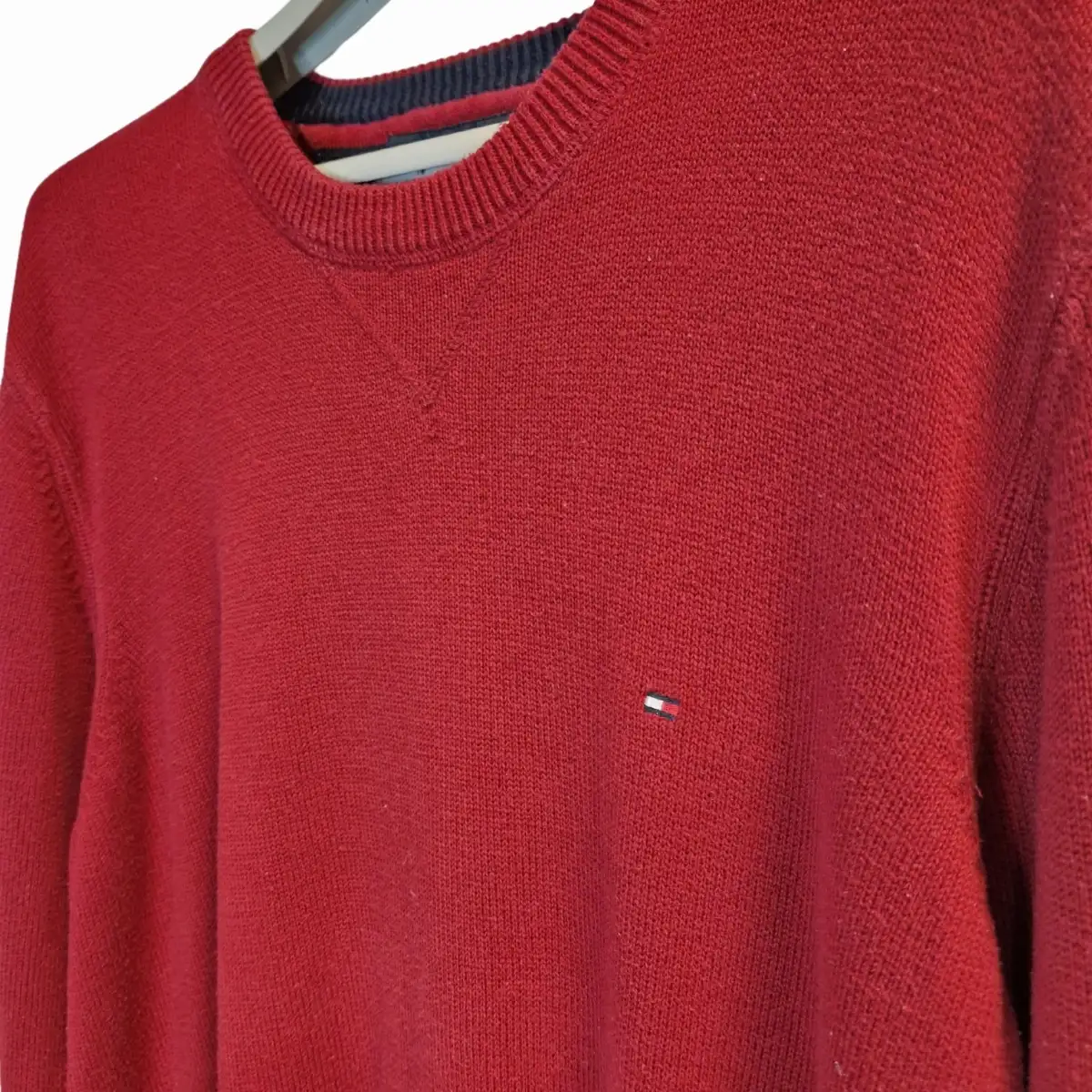 Pull col rond Tommy Hilfiger Rouge