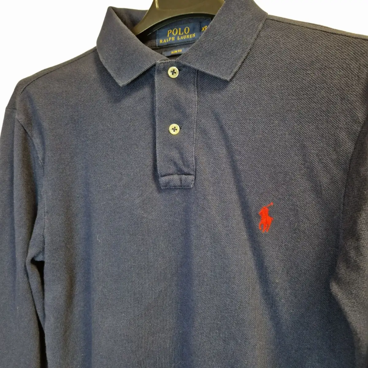 Polo Manche Longue Ralph Lauren - Marine