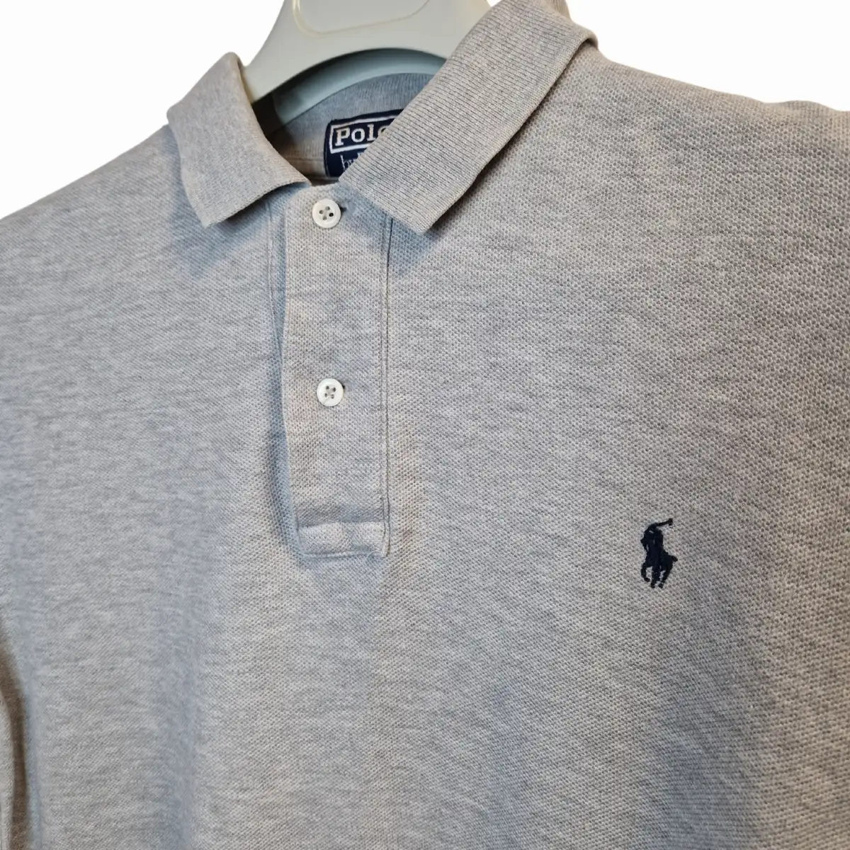 Polo Manche courte Ralph Lauren gris taille L