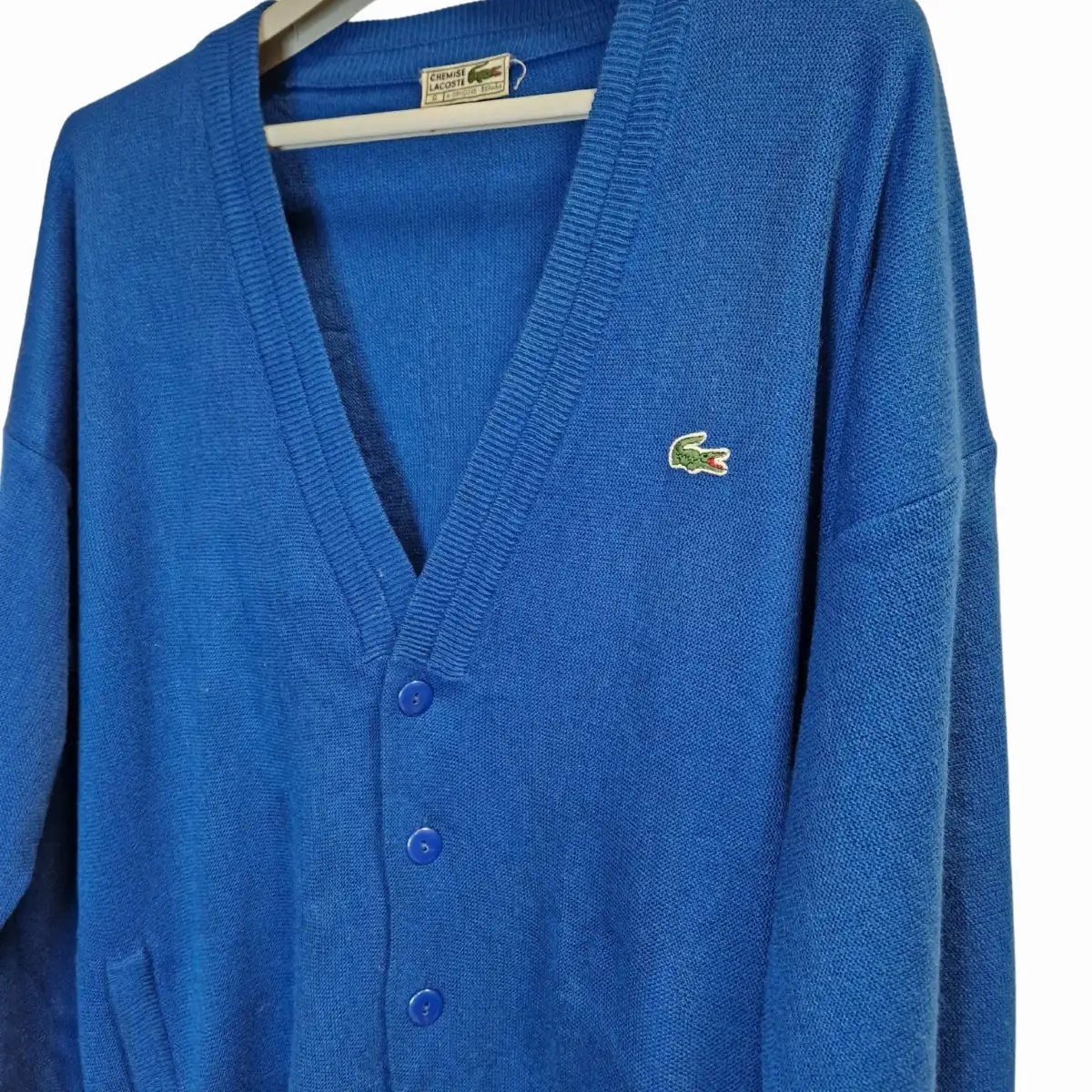 Cardigan Lacoste bleu