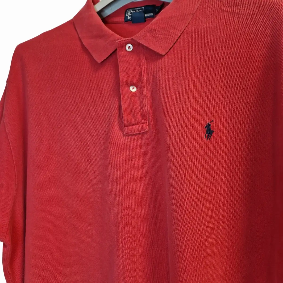 Polo Manche Courte Ralph Lauren Rouge 2XL