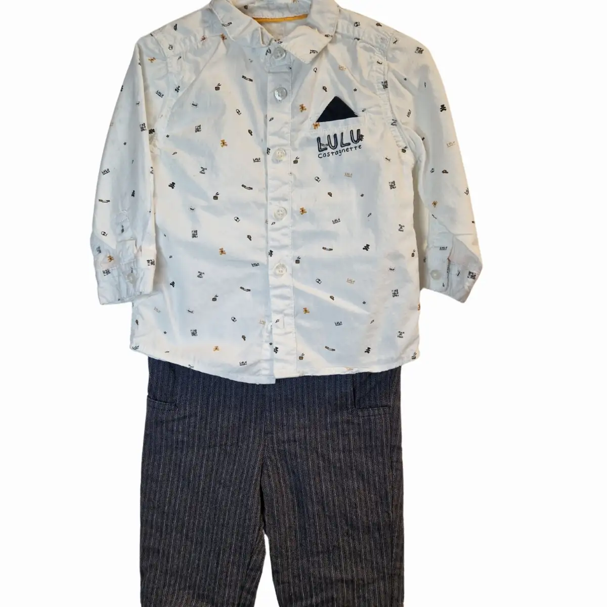 Ensemble chemise + pantalon 12MOIS