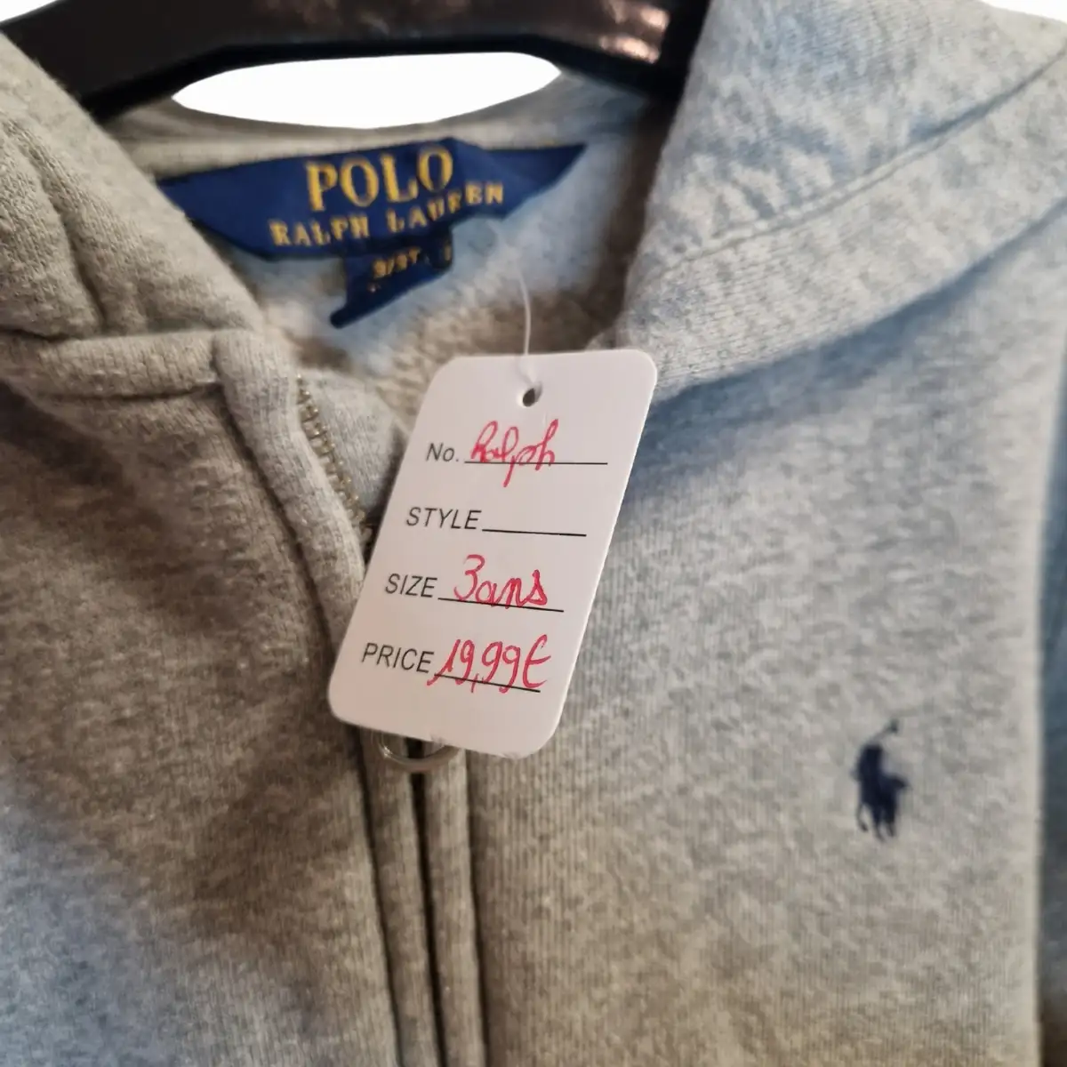 Gilet veste zip Ralph Lauren 3ANS