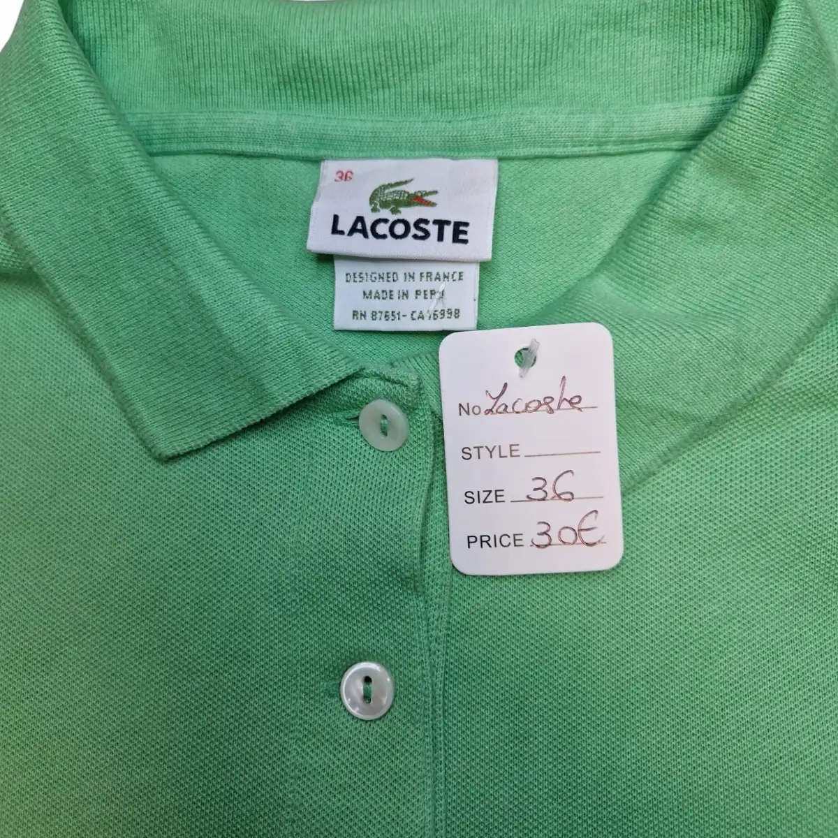 Polo Manche Courte Lacoste - 36/S