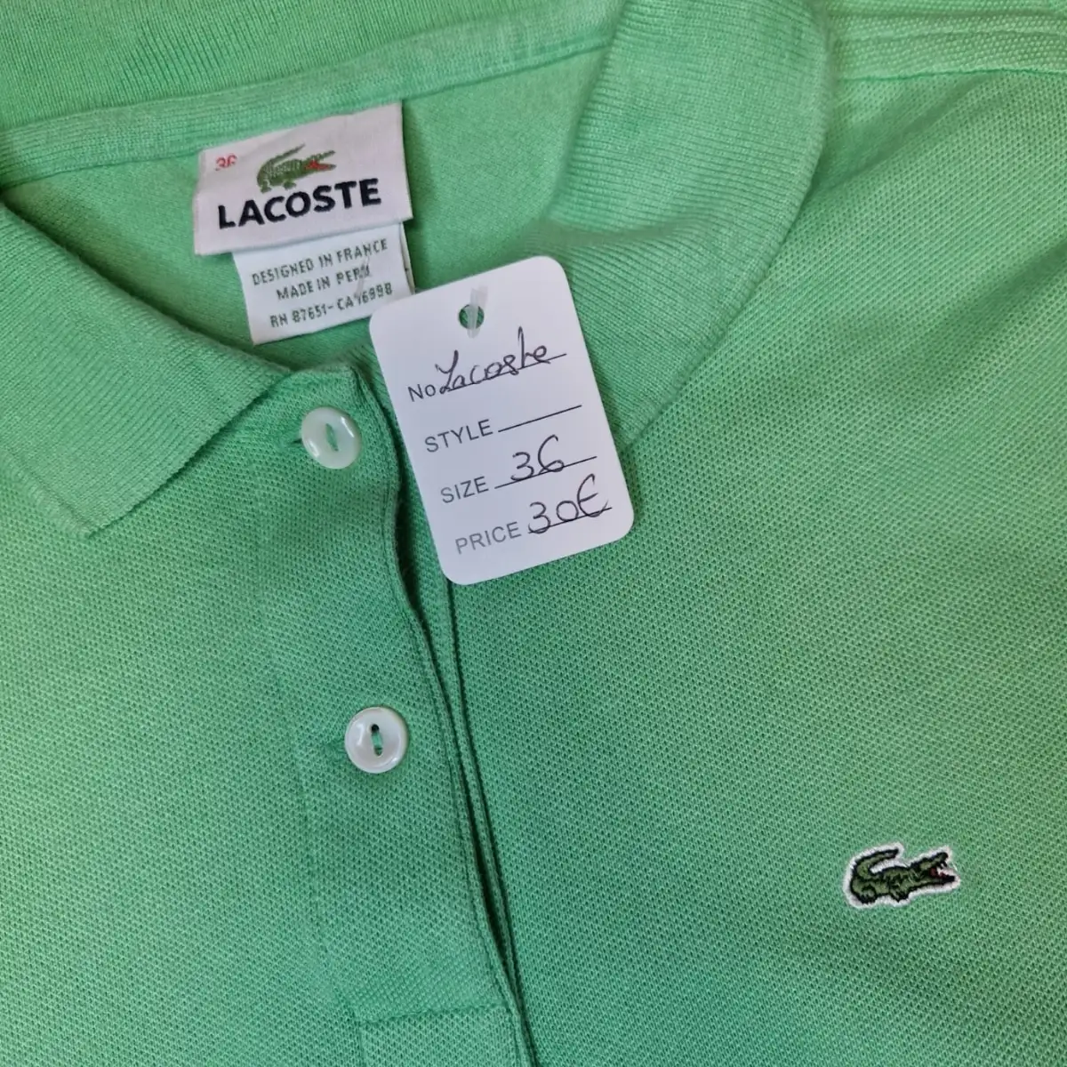 Polo Manche Courte Lacoste - 36/S