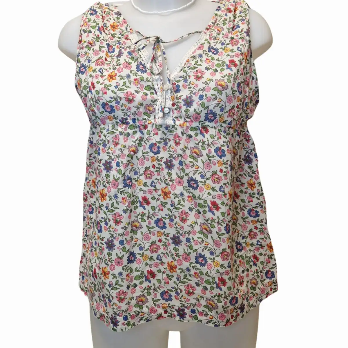 Haut fleurie Ralph Lauren taille S